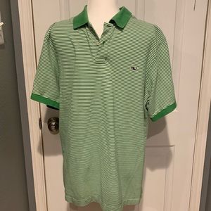Vineyard Vines short sleeve stripped polo.